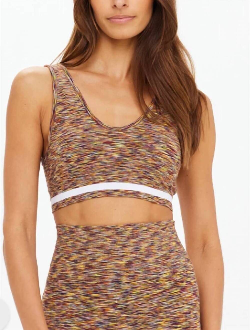 NEW THE UPSIDE seamless daisy bra in dark chocolate